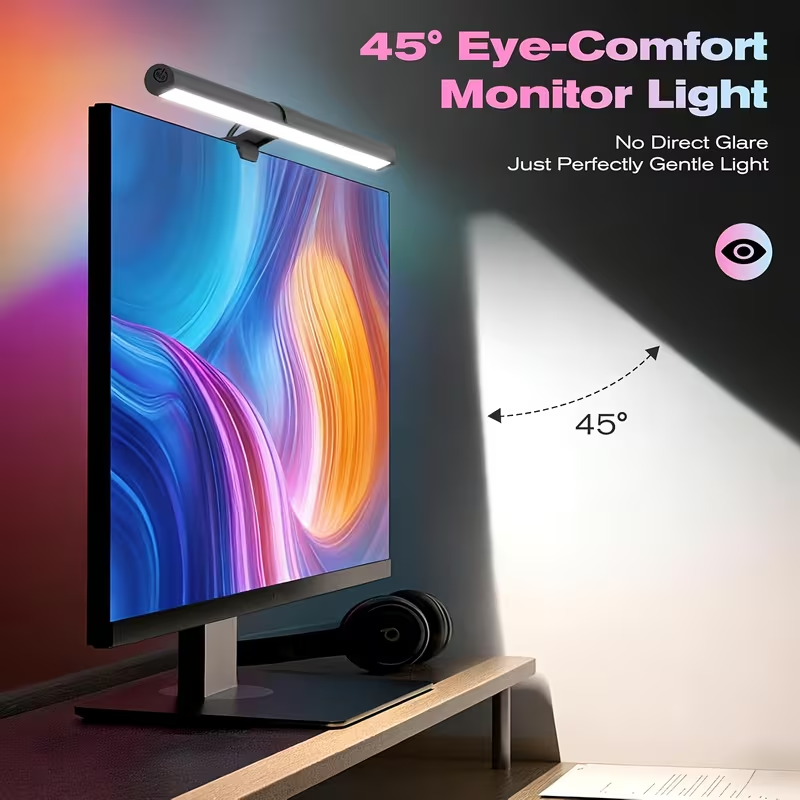 Monitor Light Bar - USB-betriebene LED-Monitorleuchte, RGB-Farbwechsel Hängelampe für Bildschirm,