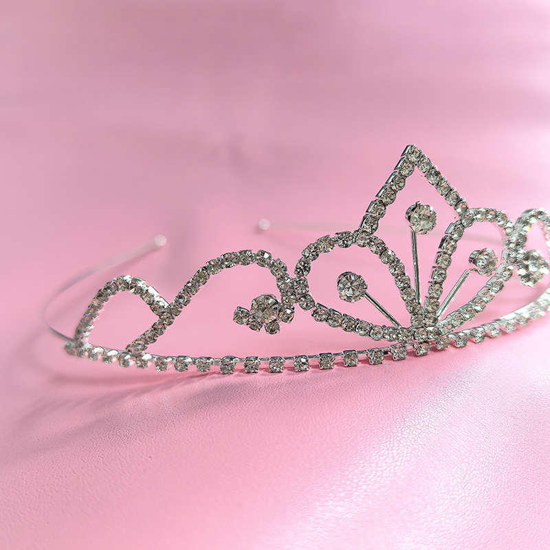 Tech Accessories Women - Silberfarbene Strass-Brautkrone Luxuriöse Kristall-Tiara Hochzeits-Königinnen-Prinzessinnen-Kopfschmuck Party-Geburtstags-Haaraccessoires