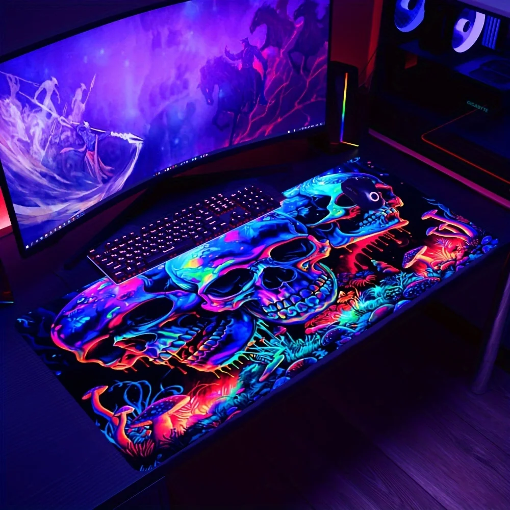 Tech Table Accessories - Graffiti Art Schädel Mauspad 90x40cm Desktop