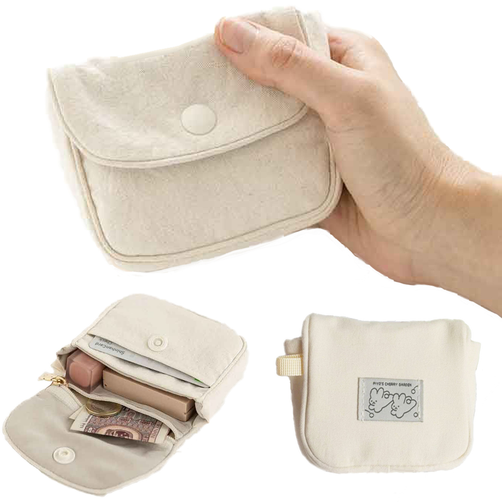 Tech Accessories Kit - Tragbarer Mini-Münzen- und Kartenhalter aus Segeltuch,