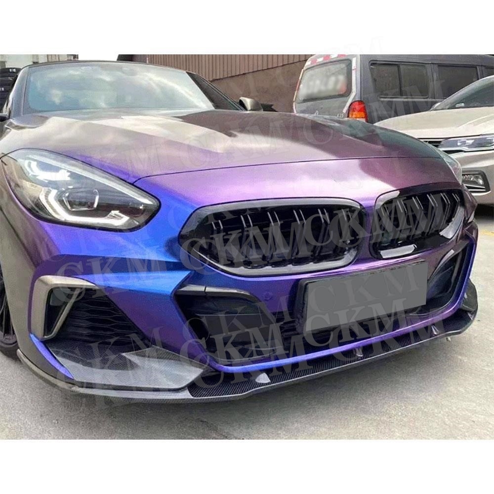 Tech Accessories Kit - Kohlefaser-Frontstoßstangenlippe Spoiler-Schutz für BMW Z4 G29