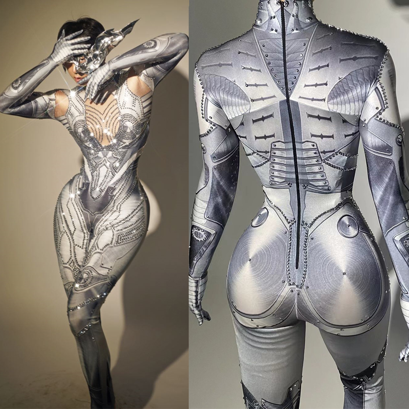 Tech Queen - Tech-Stil Stretch Strass Jumps uit Frauen