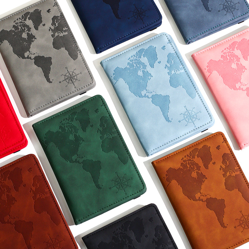 Tech Accessories Travel - Neue Karte Gedruckt Reisepass Leder Reisepass