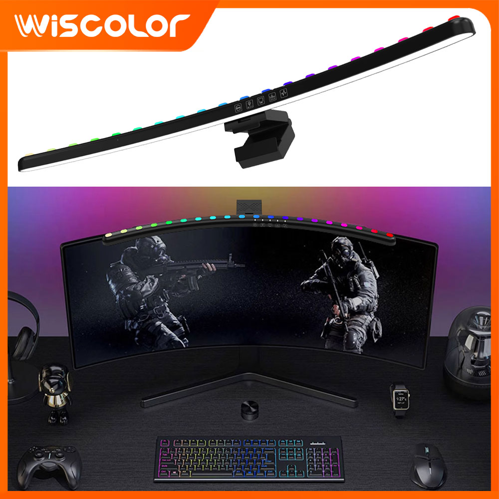 Tech Table Accessories - RGB Smart WLAN-Setup Monitor-Lichtleiste Raumdekoration LED-Leuchten