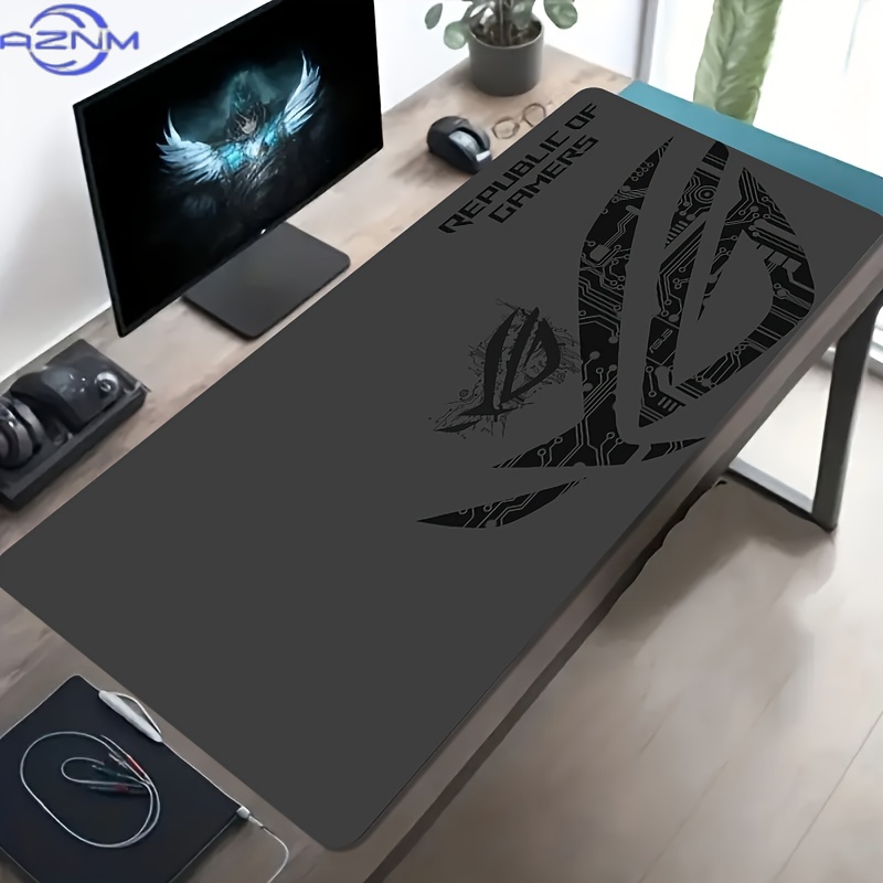Tech Table Accessories - 1 Stück Großes Gaming-Mauspad mit ROG-Leiterplatten-Design,