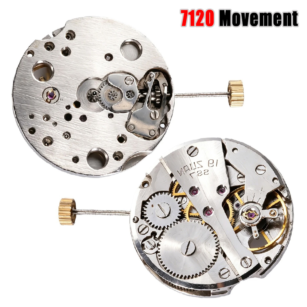 Unique Tech Accessories - Shanghai 7120 Uhrwerk-Ersatzteile Vintage Mechanisches Übungs-DIY-Reparaturset