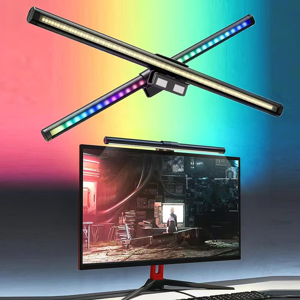 Monitor Light Bar - LED-Bildschirm-Hängeleuchte mit USB-Stromversorgung, stufenloses Dimmen, Augenschutz,