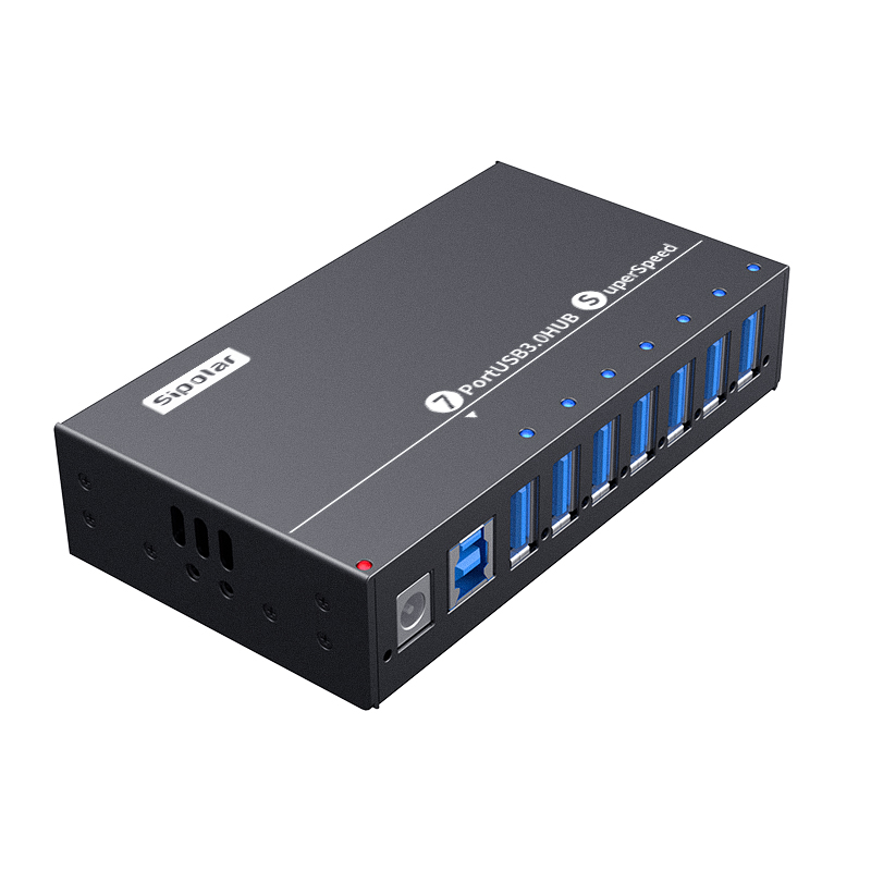 Usb Hub 7 Port - A-173 Sipolar 7-Port USB-Hub 36W Schnell-Ladehub