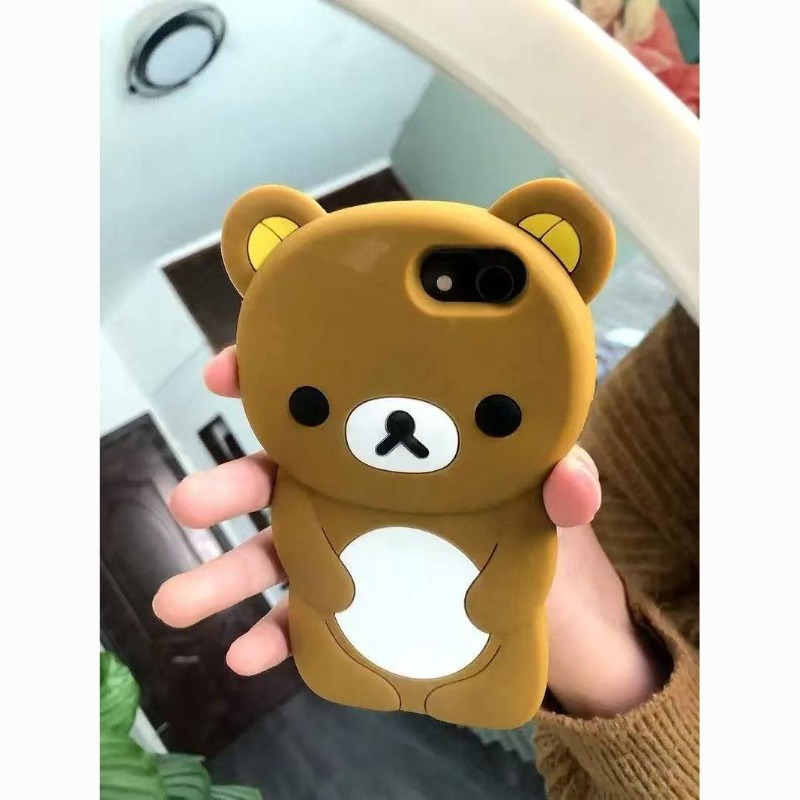 Tech Accessories Iphone - 3D Rilakkuma Stereo Silikon Stoßfeste Handyhülle