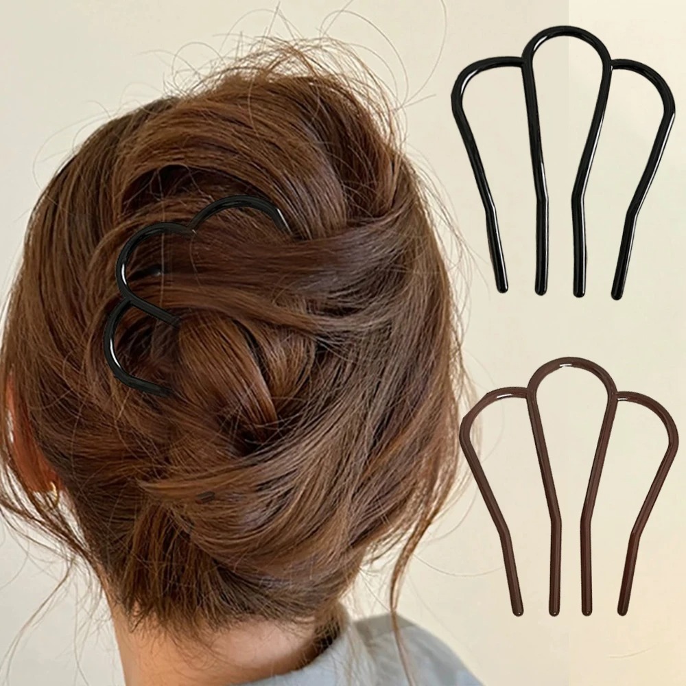 Tech Accessories Women - Elegante Weiche Acryl U-Form Haarstäbchen für