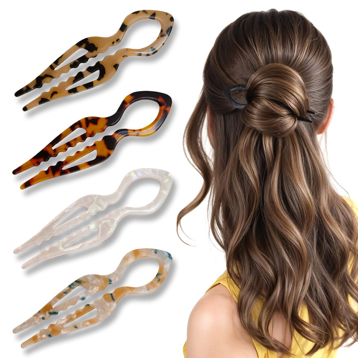 U-förmige Haarstäbchen, Schild – Tech Accessories Women Bewertung und Preis