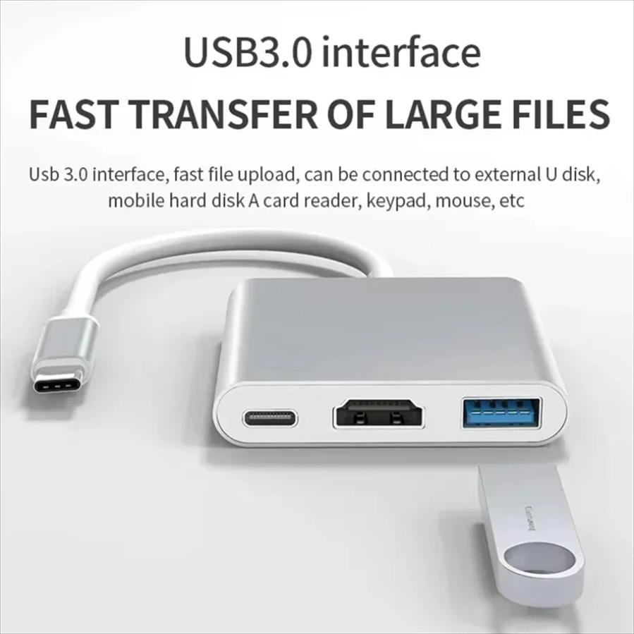 3-in-1 USB 3.0 Hub USB-C zu HD – Usb Hub 7 Port Bewertung und Preis