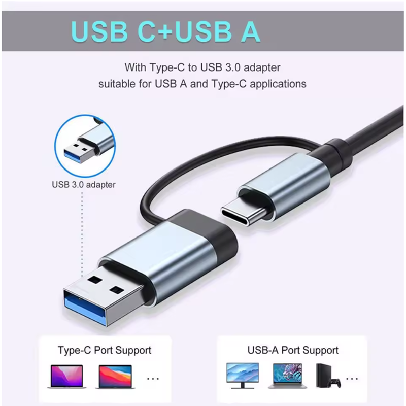 7-Port USB A/C Hub Konzentrato – Usb Hub 7 Port Bewertung und Preis