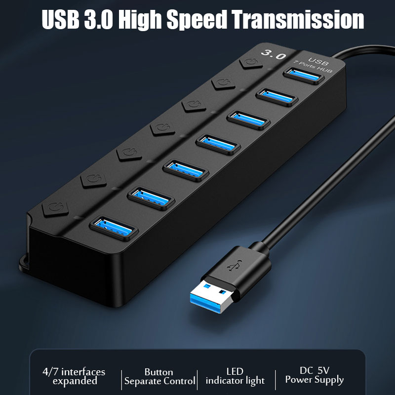 7-in-1 USB 3.0 Hub Multi-USB-S – Usb Hub 7 Port Bewertung und Preis
