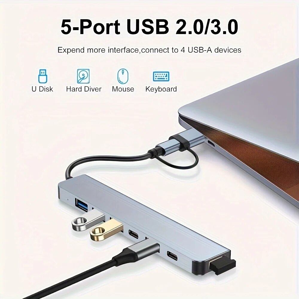 7-in-1 USB C Extender Adapter  – Usb Hub 7 Port Bewertung und Preis