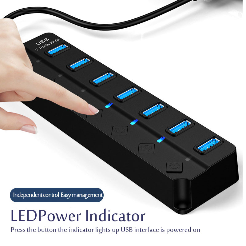 USB-Hub USB 3.0 Netzteil Multi – Usb Hub 7 Port Bewertung und Preis