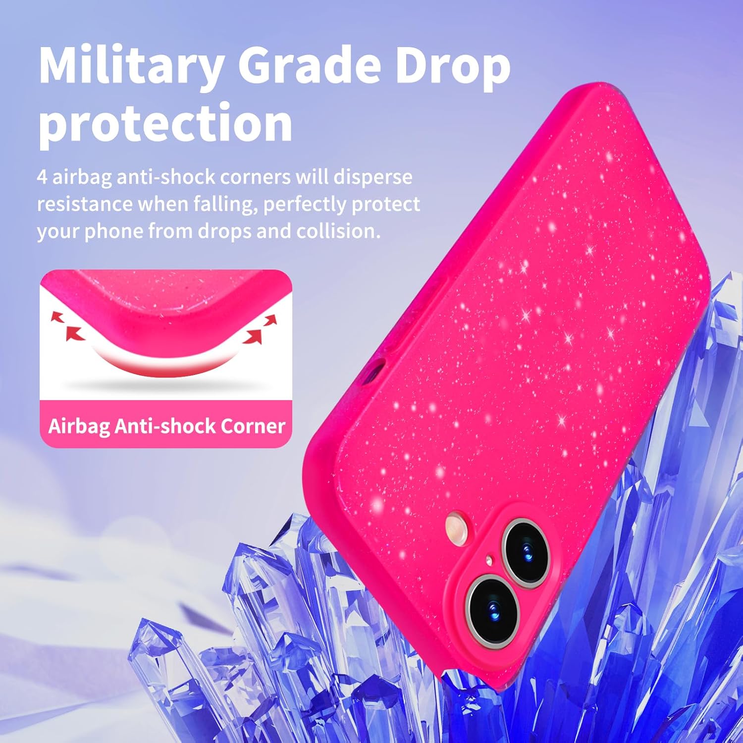 Hot Pink Rose Glitter Hülle fü – Tech Accessories Iphone Bewertung und Preis