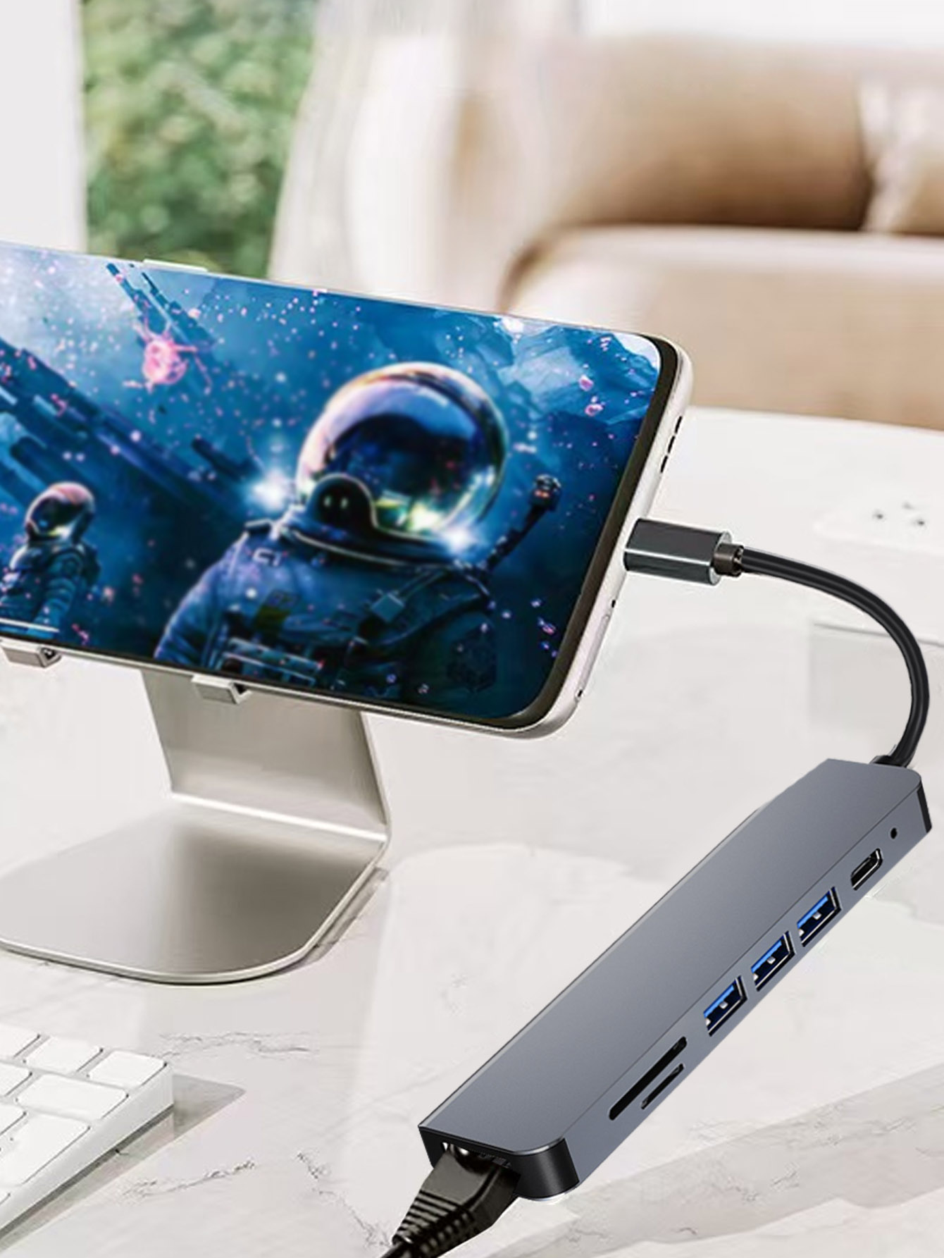Grenzüberschreitender 7-in-1 U – Usb Hub 7 Port Bewertung und Preis