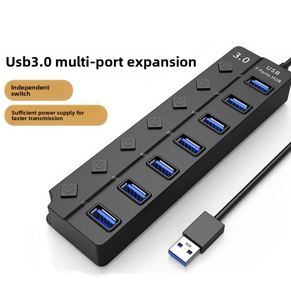 7-in-1 USB 3.0 Hub mit Unabhän – Usb Hub 7 Port Bewertung und Preis
