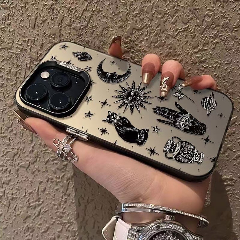 Luxuriöse Sonne-Mond-Katzen-Ha – Tech Accessories Iphone Bewertung und Preis