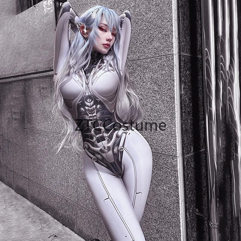 3D-Gedruckter Cosplay-Bodysuit – Tech Accessories Women Bewertung und Preis