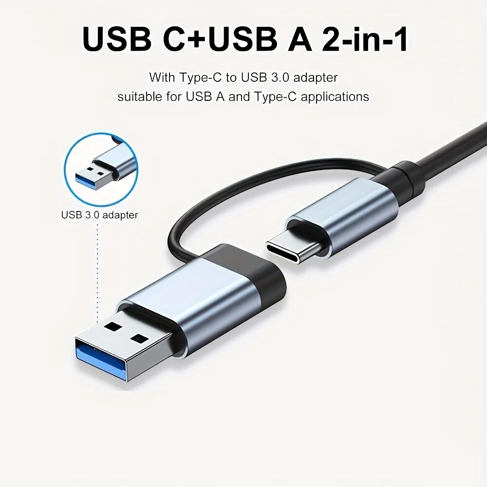 2-in-1 USB3.0-Hub mit 7 Anschl – Usb Hub 7 Port Bewertung und Preis