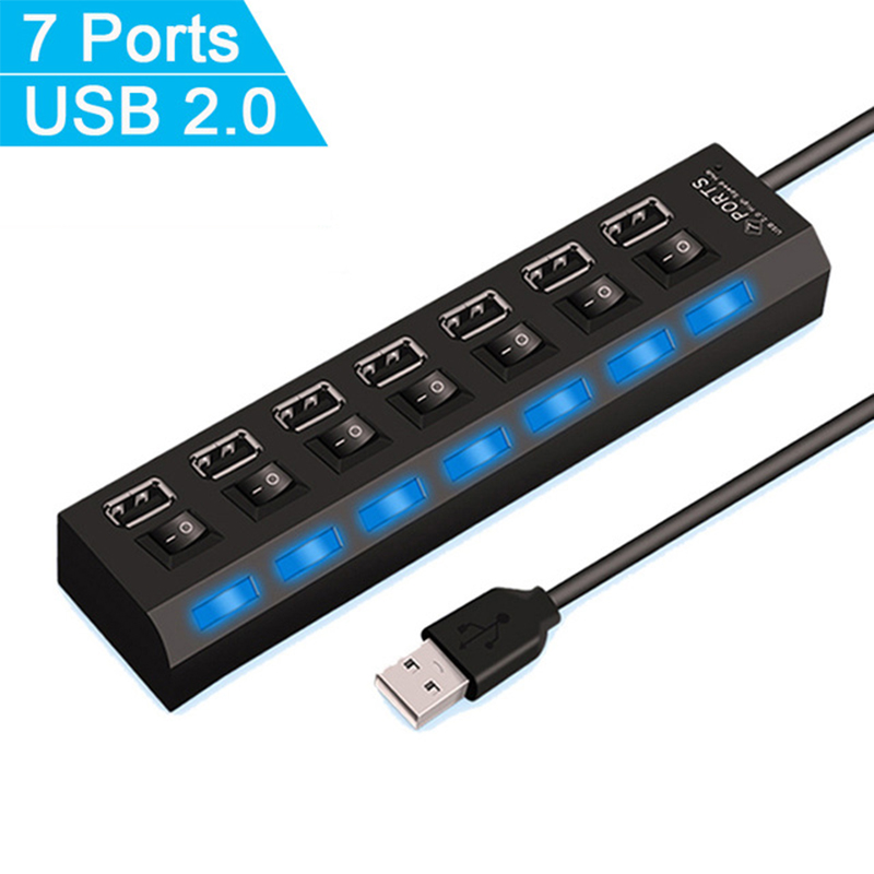 USB 2.0 Hub USB High-Speed-Spl – Usb Hub 7 Port Bewertung und Preis