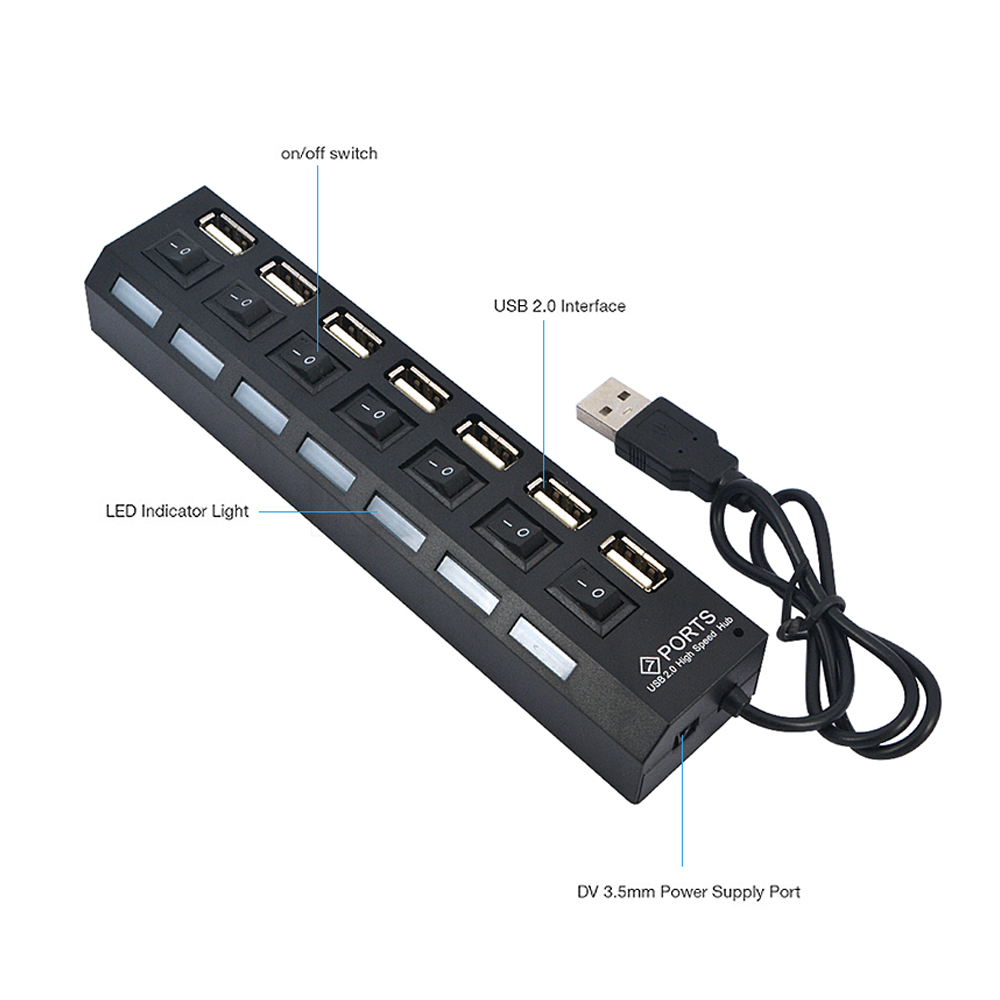 KEBIDUMEI 7 Port USB 2.0 HUB M – Usb Hub 7 Port Bewertung und Preis